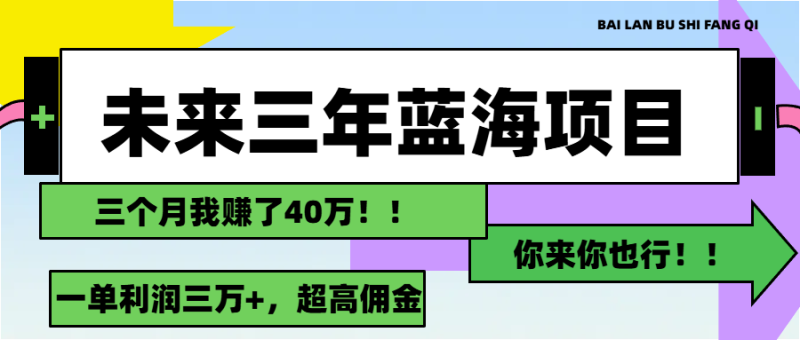 （11716期）未来三年，蓝海赛道，月入3万+-网创空间