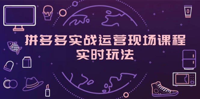 （11759期）拼多多实战运营现场课程，实时玩法，爆款打造，选品、规则解析-网创空间
