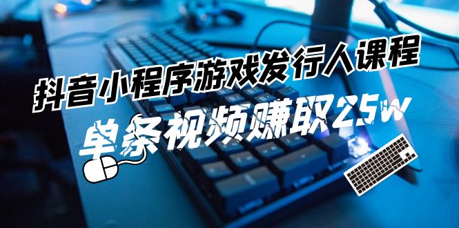 （11765期）抖音小程序-游戏发行人课程：带你玩转游戏任务变现，单条视频赚取25w-网创空间