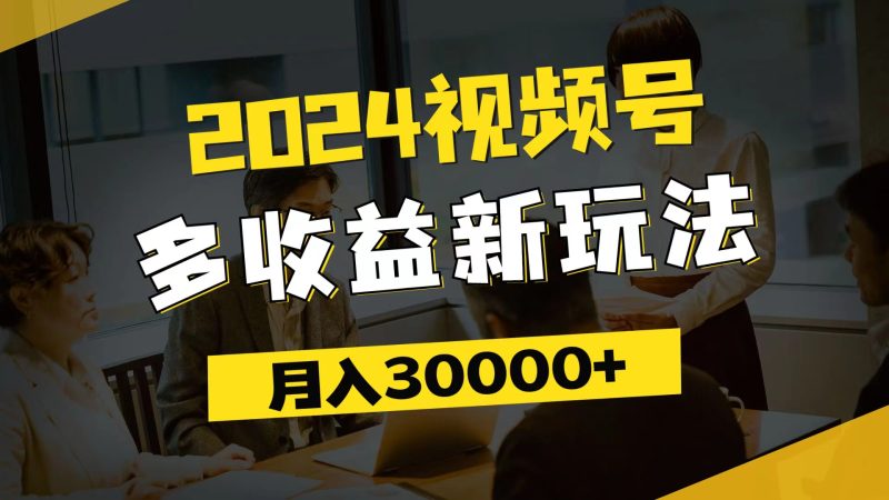 (11905期)2024视频号多收益新玩法,每天5分钟,月入3w+,新手小白都能简单上手-网创空间