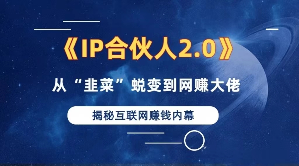 （13030期）2024如何通过”知识付费“卖项目年入”百万“卖项目合伙人IP孵化训练营-网创空间