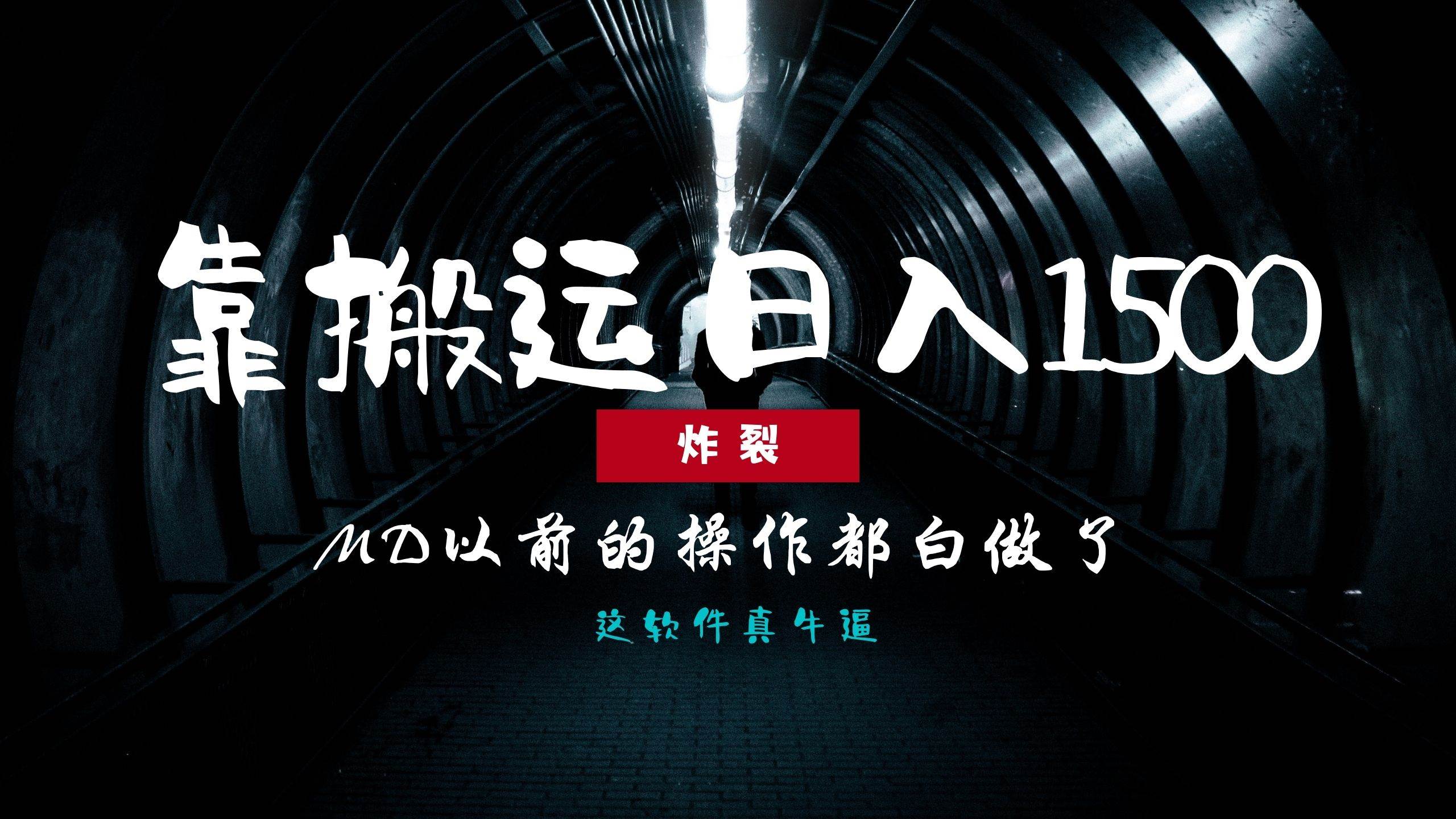（13568期）炸裂！0基础搬运也能批量日赚1500+，以前的操作都白做了！-网创空间