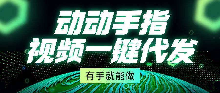 （13572期）动动手指，视频一键代发，有手就能做-网创空间