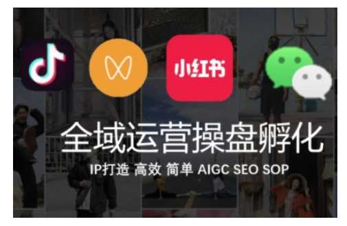 全域运营操盘(抖音+私域+小红书)，IP打造高效简单-网创空间