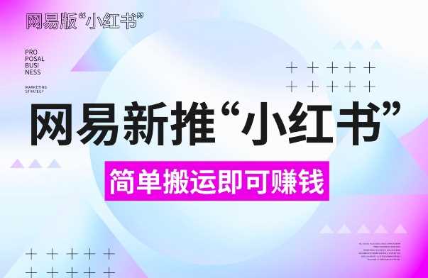 网易官方新推“小红书”，搬运即有收益，新手小白千万别错过(附详细教程)【揭秘】-网创空间