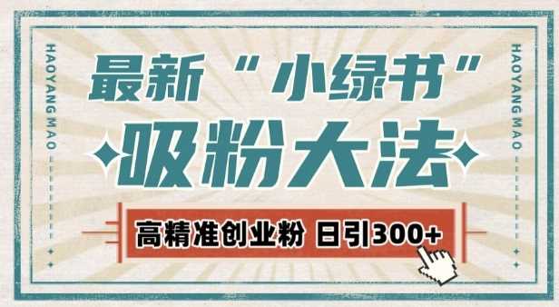 最新自动化“吸粉术”，小绿书激活私域流量，每日轻松吸引300+高质精准粉!-网创空间