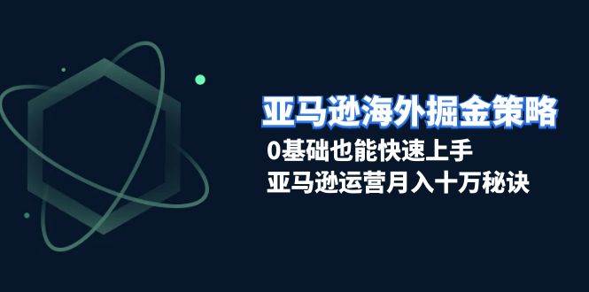 （13644期）亚马逊海外掘金策略，0基础也能快速上手，亚马逊运营月入十万秘诀-网创空间