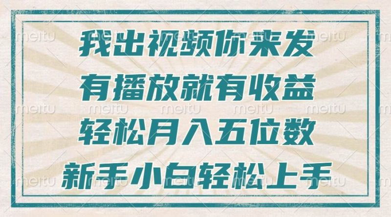 (13667期)不剪辑不直播不露脸,有播放就有收益,轻松月入五位数,新手小白轻松上手-网创空间