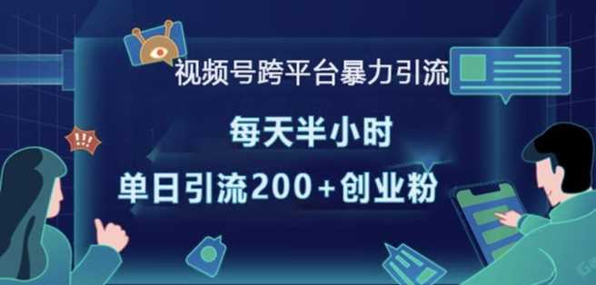视频号跨平台暴力引流，每天半小时，单日引流200+精准创业粉-网创空间