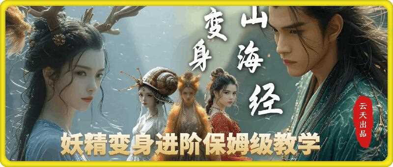 云天AI山海经变身视频教程，妖精变身进阶保姆级教学-网创空间
