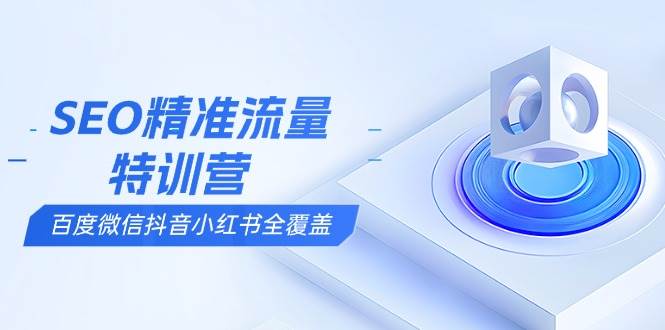 （13851期）SEO精准流量特训营，百度微信抖音小红书全覆盖，带你搞懂搜索优化核心技巧-网创空间