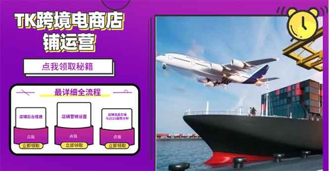 （13951期）2025TK电商选品趋势0到1店铺搭建最全实操讲解，轻松在家把货卖出国-网创空间