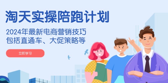 淘天实操陪跑计划，2024年最新电商营销技巧，包括直通车、大促策略等-网创空间