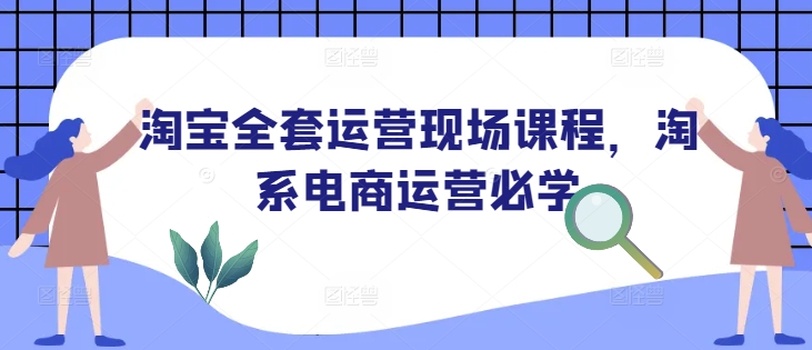 淘宝全套运营现场课程，淘系电商运营必学-网创空间