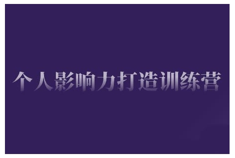 个人影响力打造训练营，掌握公域引流、私域运营、产品定位等核心技能，实现从0到1的个人IP蜕变-网创空间