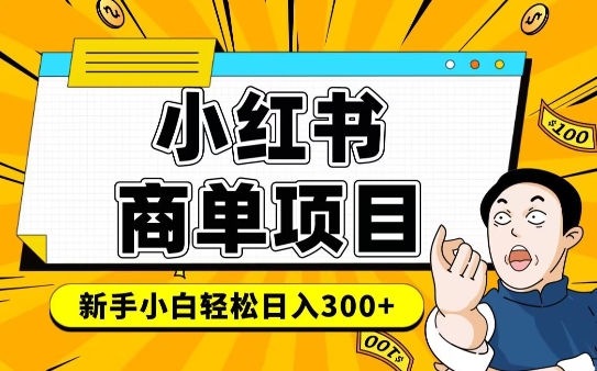 小红书千粉商单，稳定快速变现项目，实现月入6-8k并不是很难-网创空间